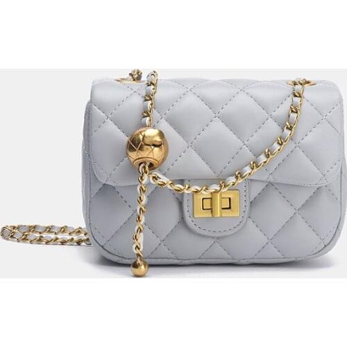 2021 New Fashion Golden Ball Rhombus Chain Bag Wild Lady Single Shoulder Messenger Bag Purses and Handbags Luxury Designer Cc Gg