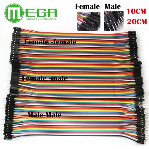 Dupont line 120pcs 20cm male to male + male to female and female to female jumper wire Dupont cable for Arduino