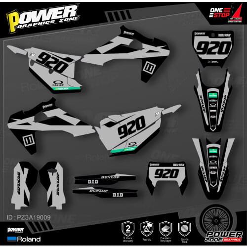 PowerZone Custom Team Graphics Decals 3M Stickers Kit For Husqvarna Decal 2019-N TC FC TX FX FS 2020-N TE FE 125-450CC 09
