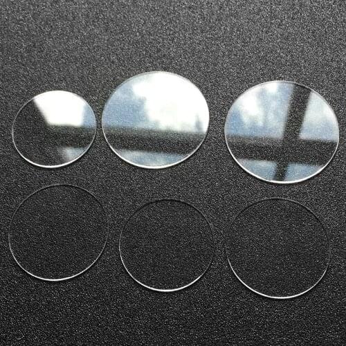 Watch glass Mineral Glass Flat Thick 1.0 mm Diameter 20-29.5mm Transparent Crystal Watch Accessories