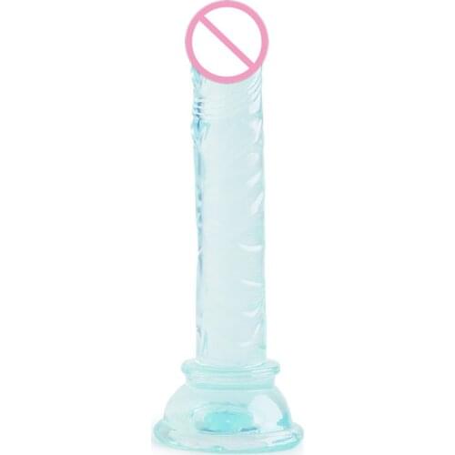 Jelly Realistic Dildo Vibrator Suction Cup G Spot Stimulation Artificial Penis Vaginal Massager Sex Toys For Women Masturbation