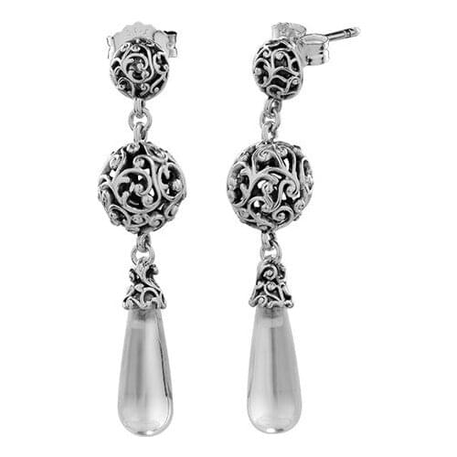 Regal Droplets Hanging Earrings for Women Sterling Silver 925 Jewelry Crystal Drop Earrings Women Silver Dangle Earrings Jewelry