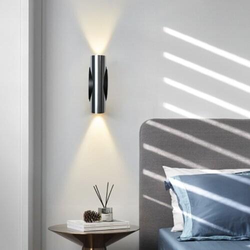 2W LED Indoor Strip Round Energy-saving Wall Lamp Room Decoration Bedroom Living Room Stair Daily Lighting Aluminum MaterialLP35