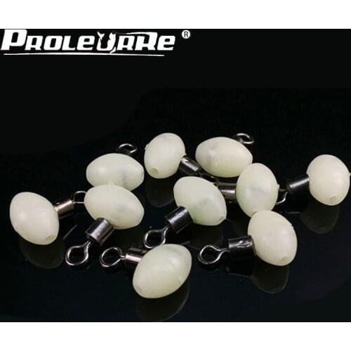 20pcs/lot 3 Way Luminous T-shape Cross-line Rolling Swivel With Pearl Beads Fishing Swivels Fishhooks Fishing Connector PR-069