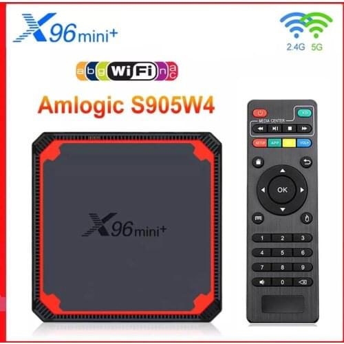 2021 New X96 Mini Plus Smart TV Box Android 9.0 Amlogic S905W4 Quad Core Dual Wifi 4K Set Top Box X96mini Player