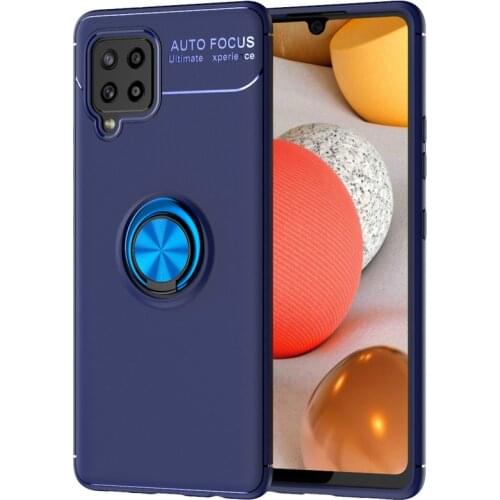 Shockproof Case for Samsung A12 Cae For Samsung Galaxy A32 A42 5G Soft Silicone Ring Stand Phone Cover for Galaxy A02S A20S A21S