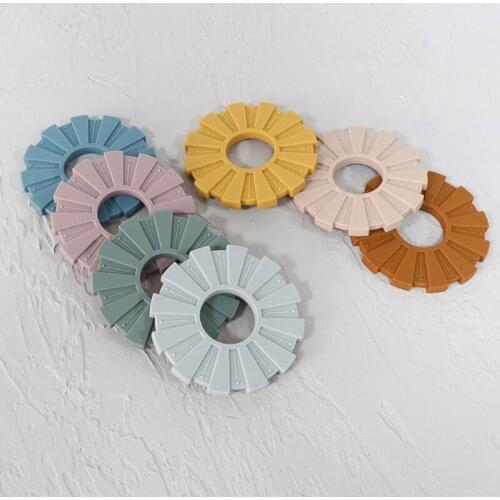 1pc Baby Silicone Teethers Rodent Teething Ring Toddler Newborn Molar Pain Soothing Teething Toy Natural Stop Sucking