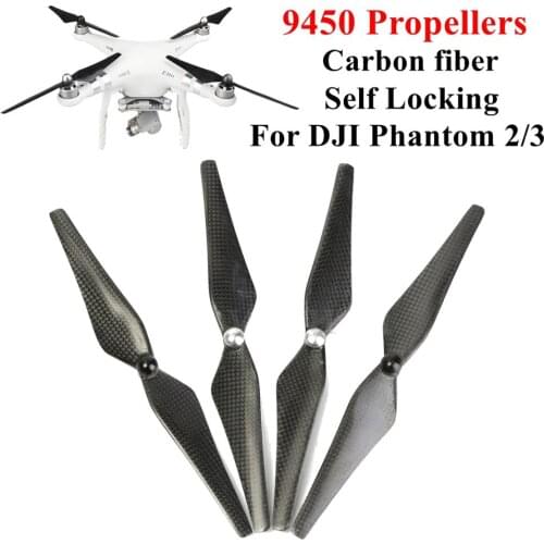 4pcs 9450 Propellers Replacement Props Blade CCW/CW Carbon Fiber Self Locking Composite Low Noise For DJI Phantom 3/3A/3P/3S/2
