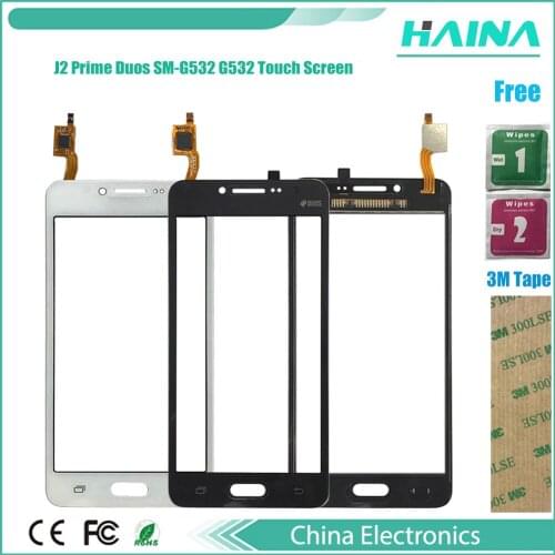 AAA quality Mobile Phone Touchscreen Sensor For Samsung g531 g532 g530 Touch Screen Digitizer Touch Panel Glass Lens with 10pcs