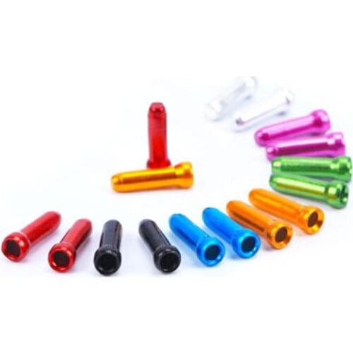 50Pcs Aluminum Bicycle Bike Brake Shifter Derailleur Inner Cable Wire End Caps Bicycle Accessory Cycling Equipments Outdoor