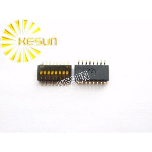FREE SHIPPING 10PCS x 100% Original 8 Position 1.27mm Half Pitch 1.27-8P Gold Plated SMD DIP Switch DSHP08TSGER