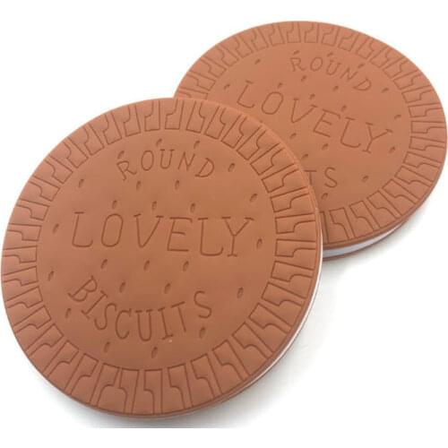 Lovely round biscuit notebook chocolate biscuit notepad 80pages 10.5cm*9cm*1.5cm
