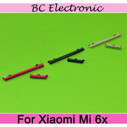 For Xiaomi Mi6x small metal power volume on off button Key For Xiaomi Mi 6X Replacement Repair Spare Parts on Housings
