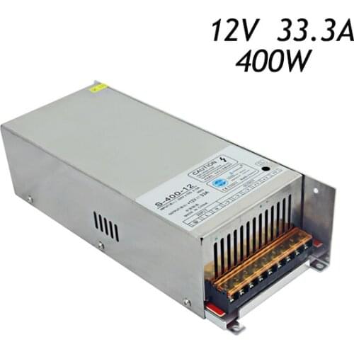 3pcs/lot 12V 33.3A 400W Switching Power Supply Driver for LED Strip 3528 5050 AC110/220V Input To DC12V Transformers