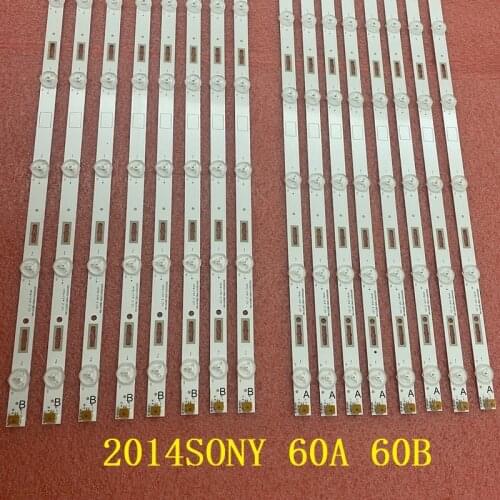 Kit 16pcs LED bar For SONY KDL-60W610B KDL-60W605B KDL-60W630B KDL-60WM15B KDL-60W600B 2014SONY 60A 60B PU1 3228 08