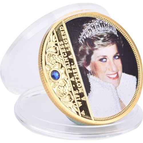 Collectible British Diana Princess Rose Professional Commemorative Token Coin
