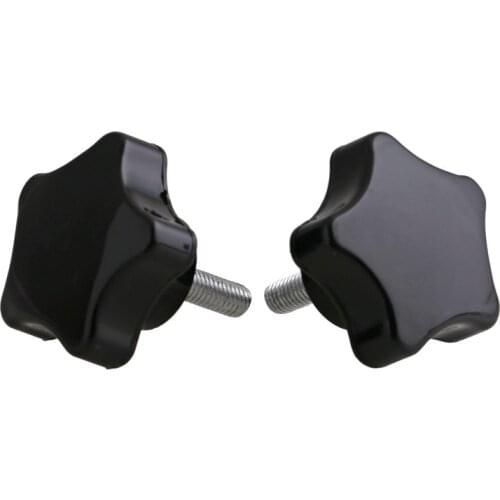 M6m8m10 five star plum head handle screw, screw by hand, star shaped plastic belt handle bakelite screw 10Pcs