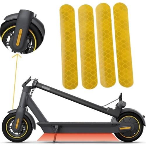 Multi-functional Front Fork Wheel Enlarged Reflective Sticker for Ninebot G30 Max Electric Scooter parts Safe Warning Stickers