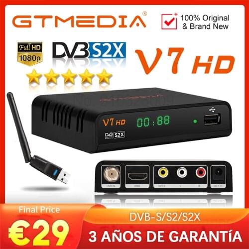 1080P DVB-S2 GTmedia V9 Prime Satellite Receiver Same GTmedia V8X Freesat V8 Nova Built-in Wifi H.265 Full HD Decoder no app