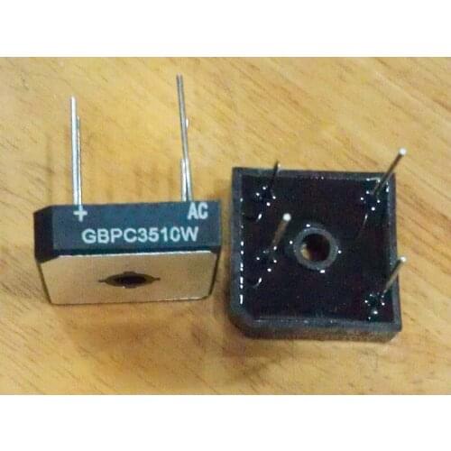 New 10pcs New GBPC3510W MP3510W DIP4 round hole foot rectifier bridge stack 35A/1000V 3510