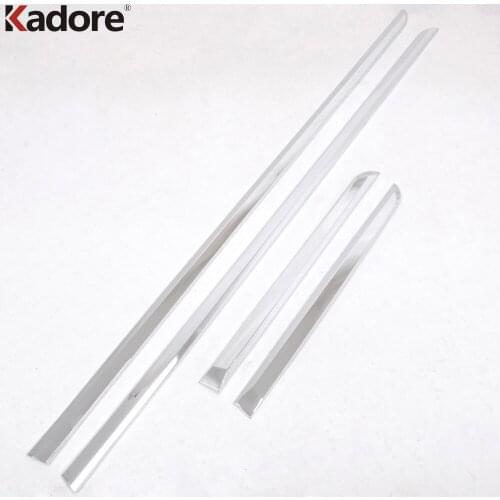 Side Door Trim For Subaru Forester 2013 2014 ABS Chrome Side Door Body Decoration Molding Frames Strip Car Styling Accessories