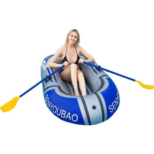 One Person Inflatable Kayak Boat for Fishing Canoe Boat PVC Rowing 100kg Load Women Water Sports Boats No Paddle