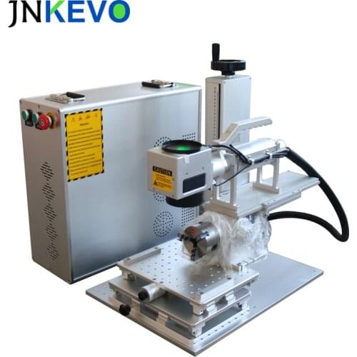 150mm*150mm Air Cooling Portable Fiber Laser Marker with Rotary device