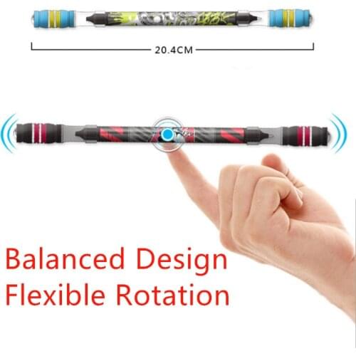 1 PC Spinning Pen Champion Rolling Pen Ball Point Improve ChileS Penspinning Non Slip Coated Learning Office Supplies