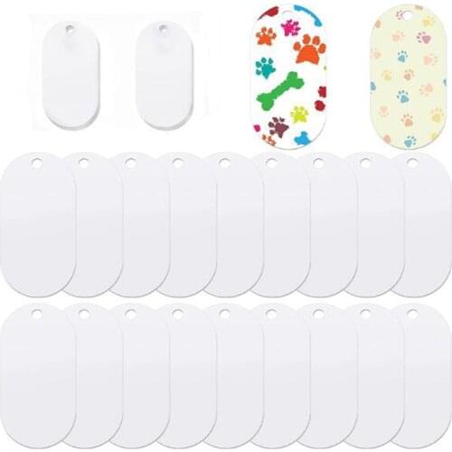 Sublimation Blank Dog Tag Blank Craft Pet Tag Double Sided Dog Tags Sublimation Dye Heat Thermal Transfer for Personalized Pet