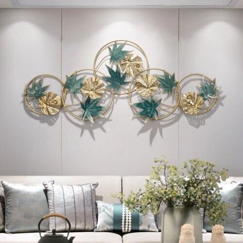 Light luxury living room decoration accessories Home decoration wall Aesthetic room decor Creative metal wall Hanging decoration