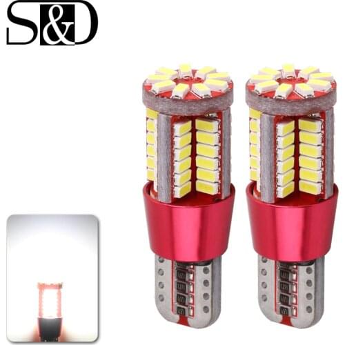 T10 W5W 194 White Canbus OBC Error Free Car Bulb LED Light Interior Map Read Door License Plate Auto lamps 4014 SMD 57 Chips 12V