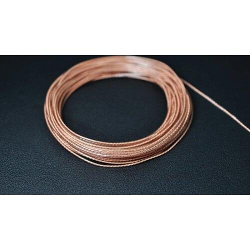 High purity 6N single crystal copper earphone upgrade line super soft 6meters