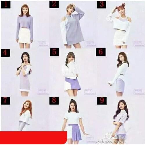 Kpop TWICE stage performance same white Turtleneck long sleeved t shirt tops+ sexy slim bag Hips mini skirt women Two-piece set