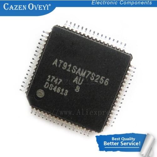 2pcs/lot AT91SAM7S256B-AU AT91SAM7S256-AU AT91SAM7S256 QFP-64 In Stock