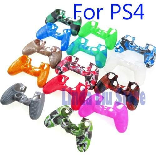 20pcs Soft Silicone Cover Case Protection Skin For Sony Playstation 4 PS4 for Dualshock 4 Controller Console