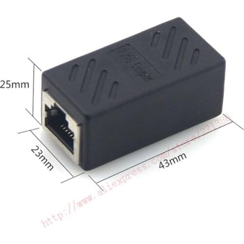 5Pcs RJ45 Female to Female Network Ethernet LAN Connector Adapter Coupler free drop shipping