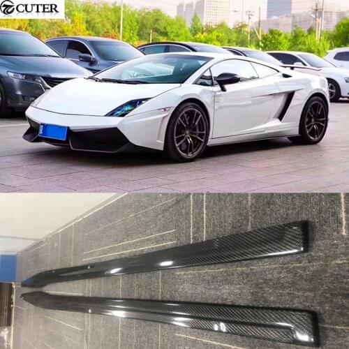 LP550 LP560 LP570 Carbon Fiber side skirts for Lamborghini Gallardo LP550 DMC style car body kit