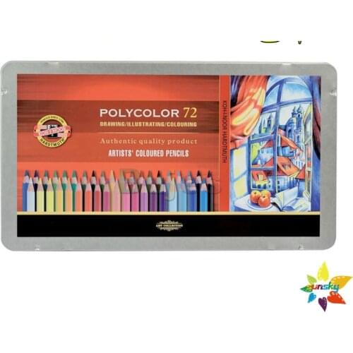 Czech OEM KOH-I-NOOR 24/36/48/72 color oil color lead pencil Mondeluz Aquarell Drawing Pencil artist kid profession Art Supplies