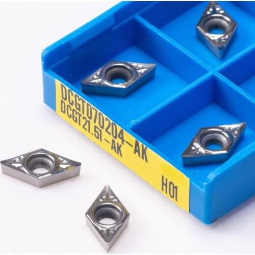 DCGT070204 AK H01 DCGT 070204 Aluminum cutter blade Insert Cutting Tool turning tool CNC Tools AL +TIN Alloy wood