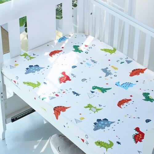 Baby Bed Sheet For Newborns Cotton Soft Crib Bed Sheet For Children Mattress Cover Protector Toddler Bedding Set 130x90cm ZT68
