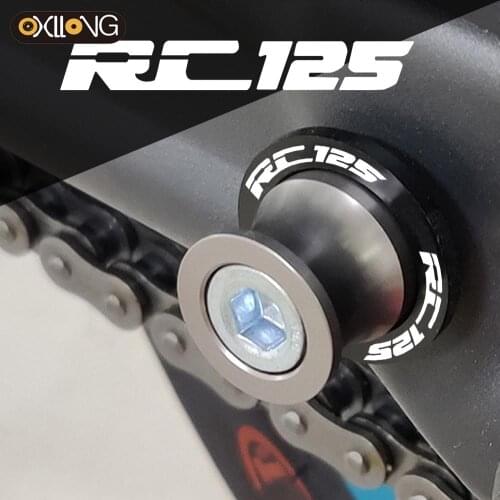 For KTM RC125 2014 2015 2016 2017 2018 2019 2020 Motorcycle Accessories Swingarm Spools Slider Stand Screws Slider Protector