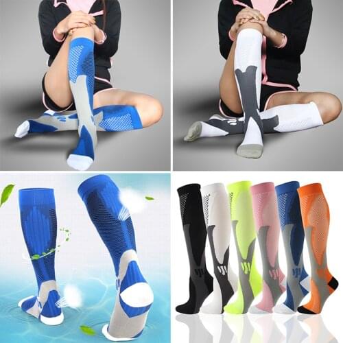 Unisex Stretch Socks Simple Breathable Pressure Calf Socks Absorbs Sweat High Quality Comfortable Soft Casual Nylon Stockings