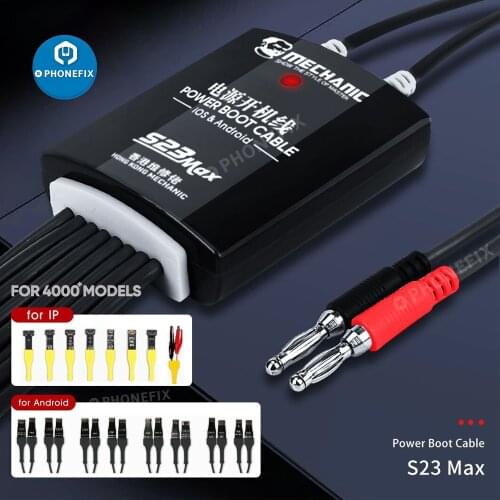 MECHANIC S23 MAX DC Power Supply Cable For Android IOS Boot Line Cell Phone Battery Boot Repair Cable Battery Replace Test Cable