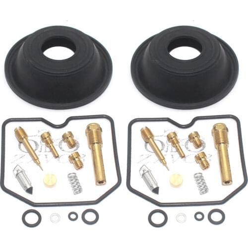 2set for GPZ500 GPZ 500 GPZ500S 1987-2003 S 500S Motorcycle carburetor repair kit plunger diaphragm