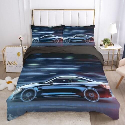 Bedding set Queen King Full Double Duvet cover set pillow case Bed linens Quilt cover 240x220 240*260 Car black