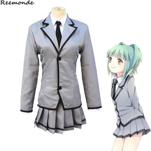 Assassination Classroom Kayano Kaede Cosplay Costume Isogai Yuuma School Uniform Synthetic Wigs Hair Girl Boy Men Casual Clothes