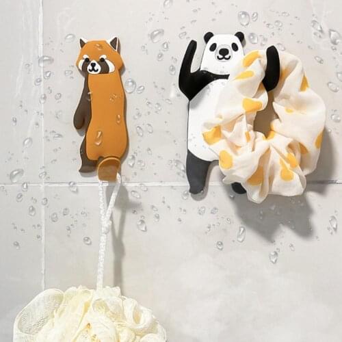 Animal Shape Hanger Hook Cute Durable Convenient Wear-resistant Elastic PVC Creative Animal Shape Home Hook for Living Room