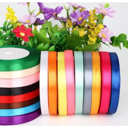 25 Yards Length Ribbon Quality Decorative Satin Ribbon 10mm width for DIY Bow Craft Decor Wedding Party Decoration Gift Wrapping