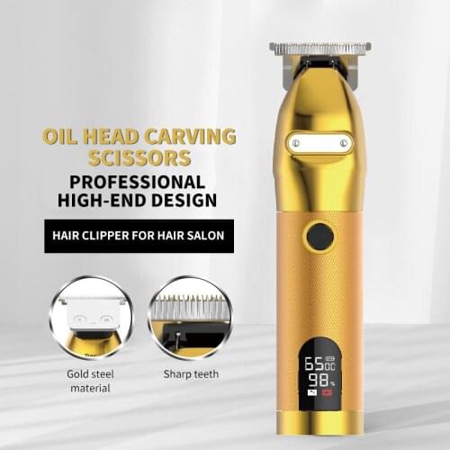 New Style Hair Clipper LCD Digital Display Oil Head Electric Clipper Rechargeable Adult And Child Electric Clipper