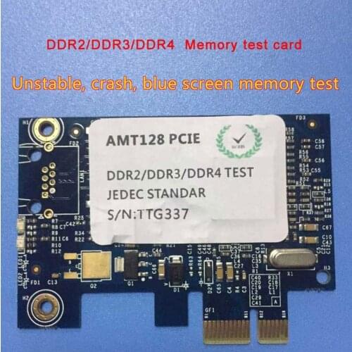 DDR4 DDR3 DDR3 Ram Boot Memory Test Tools Card amt128 Pci-E Support Unstable Blue Screen Crash and the Computer Restart
